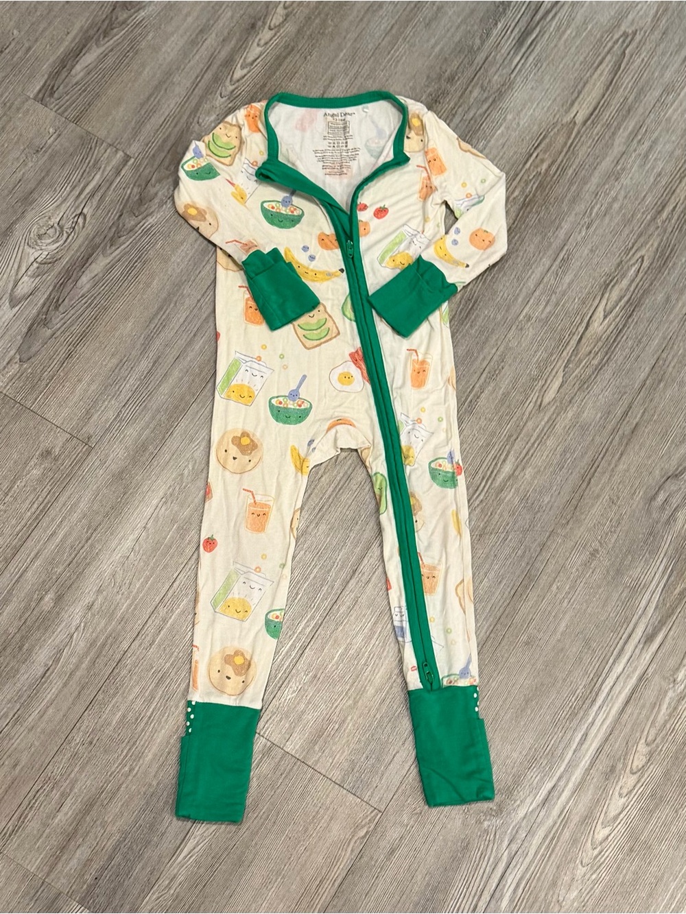 Angel Dear breakfast Print Bamboo Pajamas